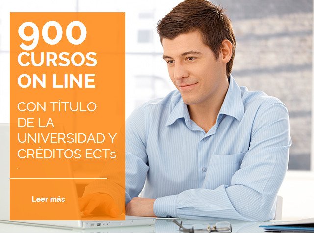 Plataforma 900 cursos online con titulación